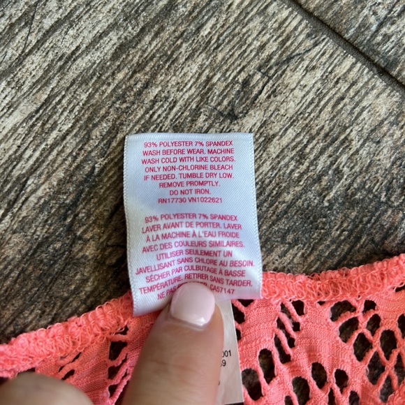 Xhiliration orange swim cover up - Picture 3 of 5